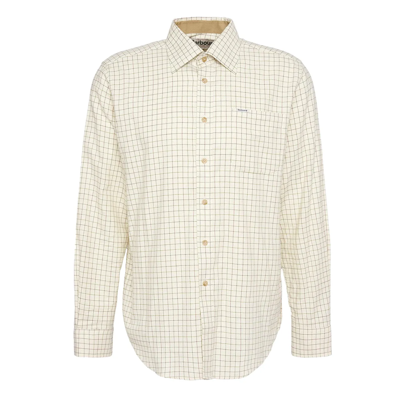 Barbour Field Tattersall Regular Shirt Green/Brown