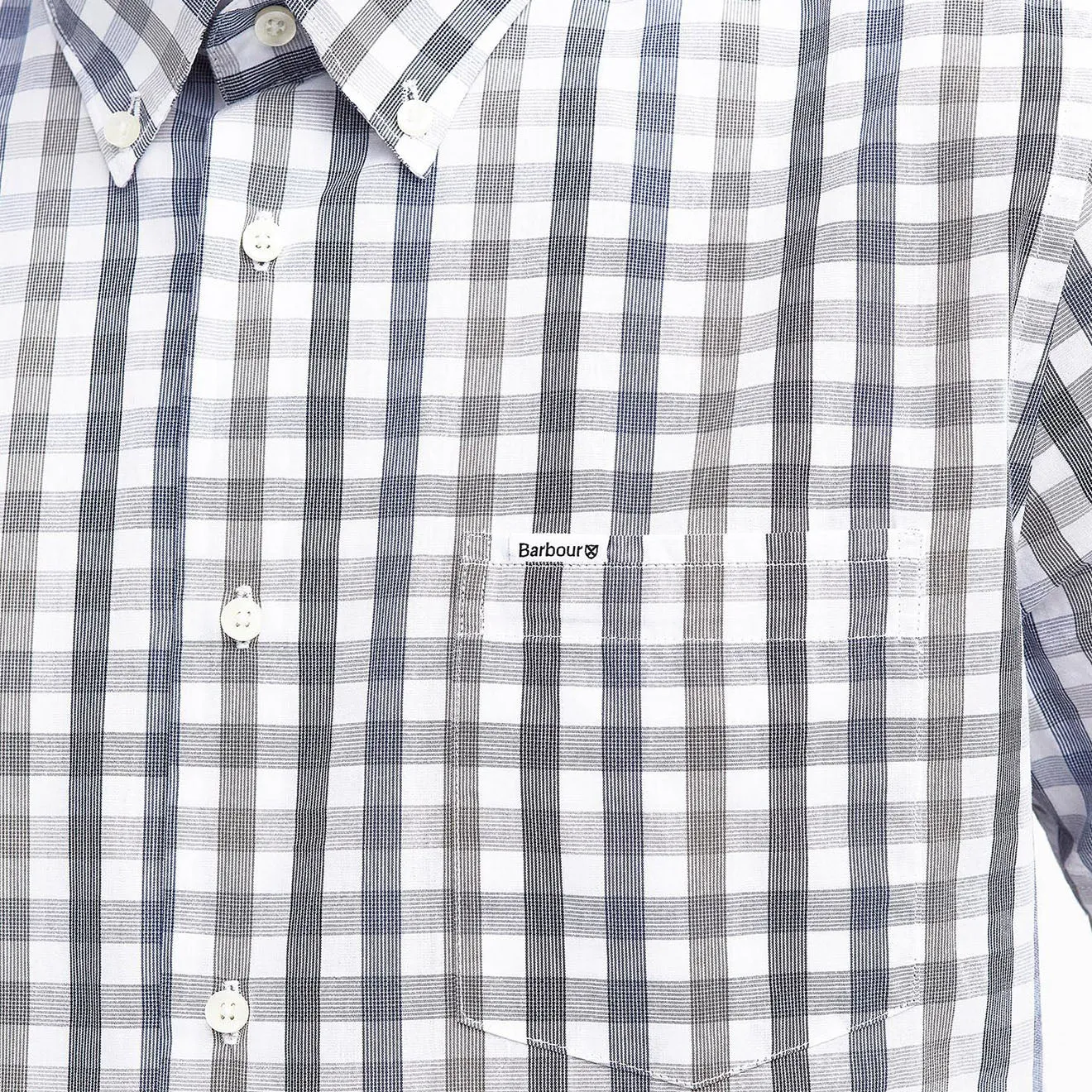 Barbour Longstone Short Sleeve Tailored Shirt Olive