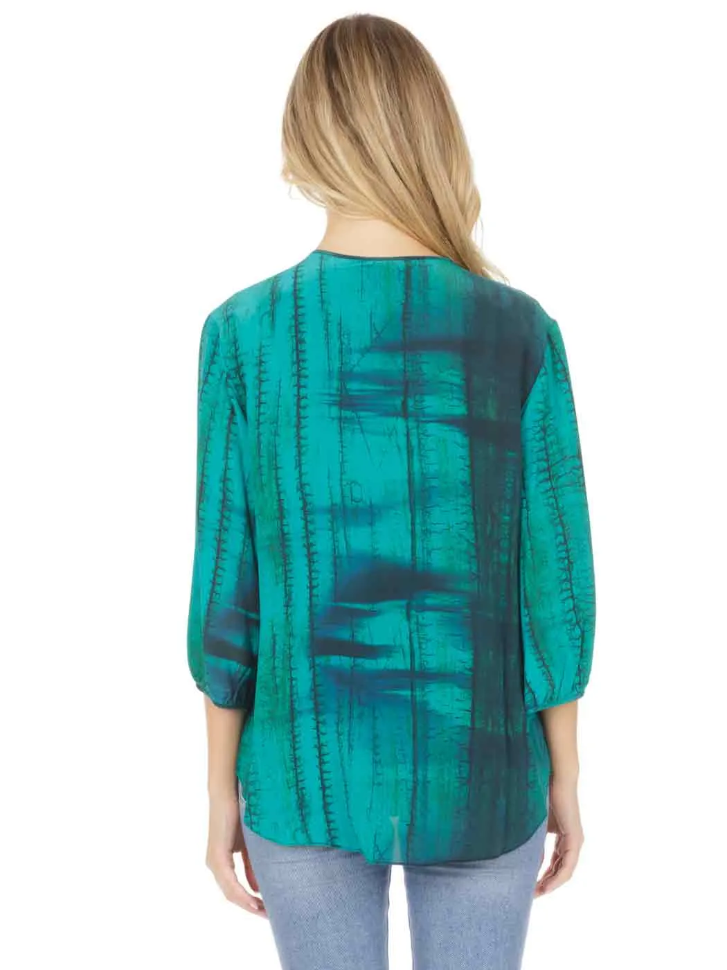 “Birch” Washable Silk Teylyne Blouse