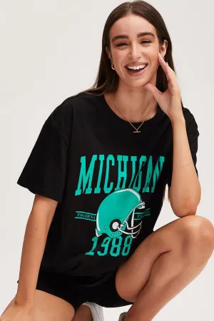 Black Graphic T Shirt Short Sleeve
