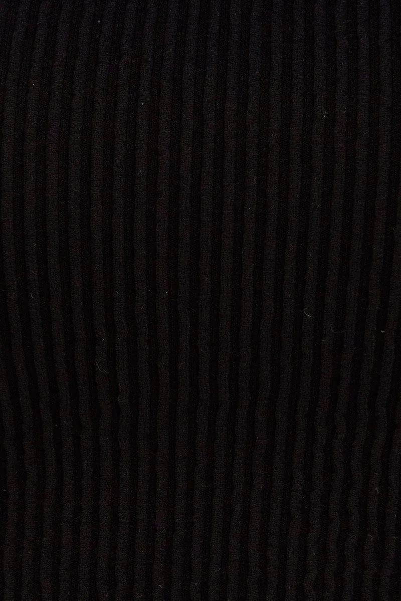 Black Singlet Top Seamless