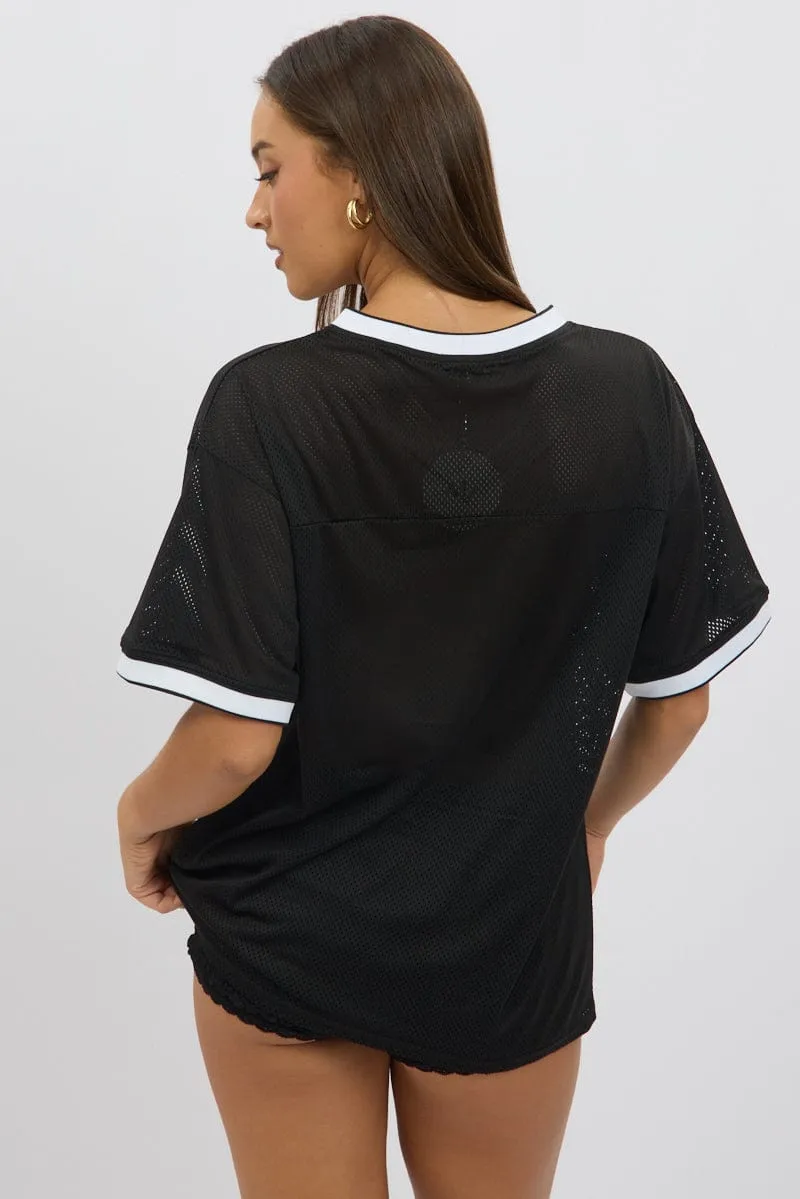 Black Sport Tee Short Sleeve