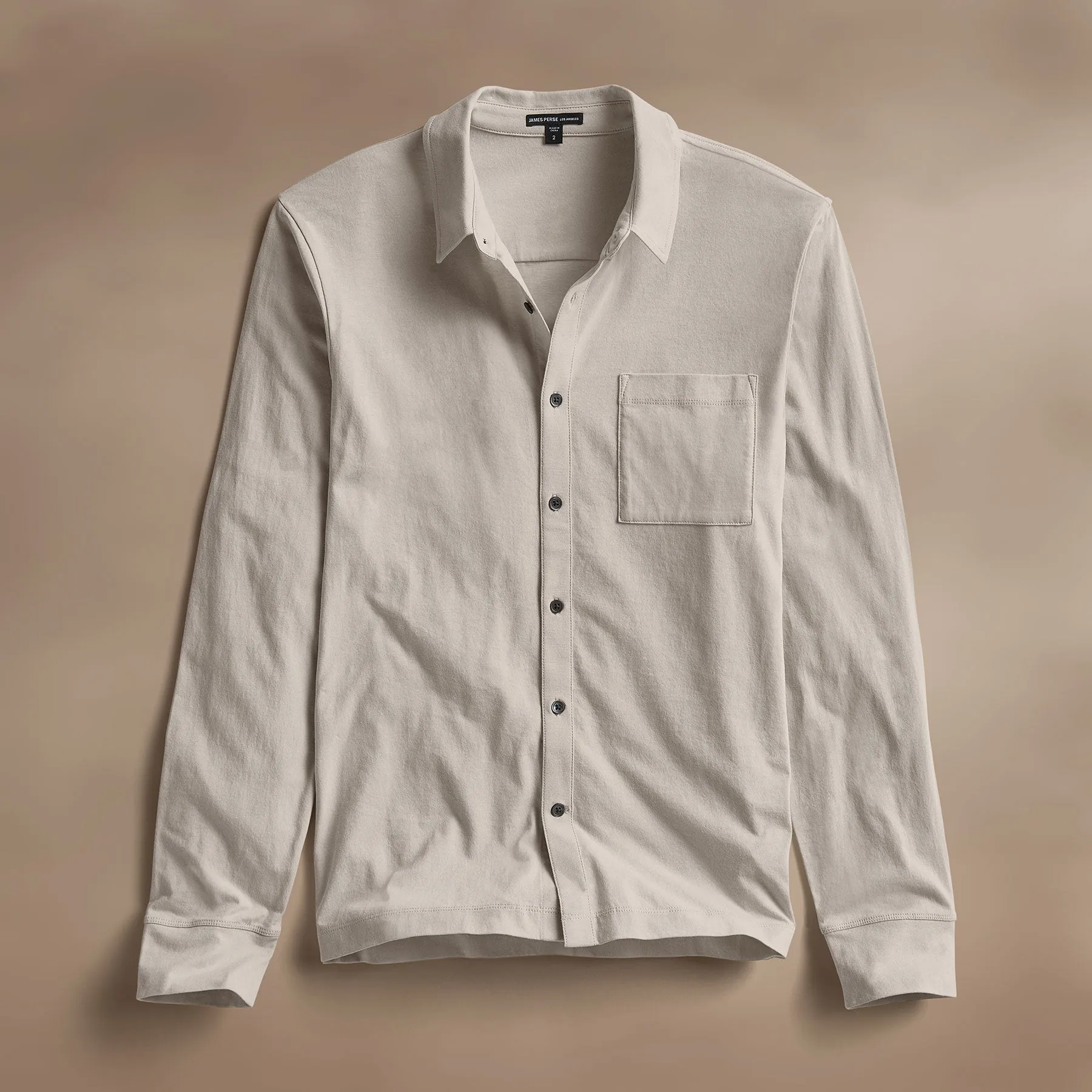 Clean Finish Jersey Shirt - Salt