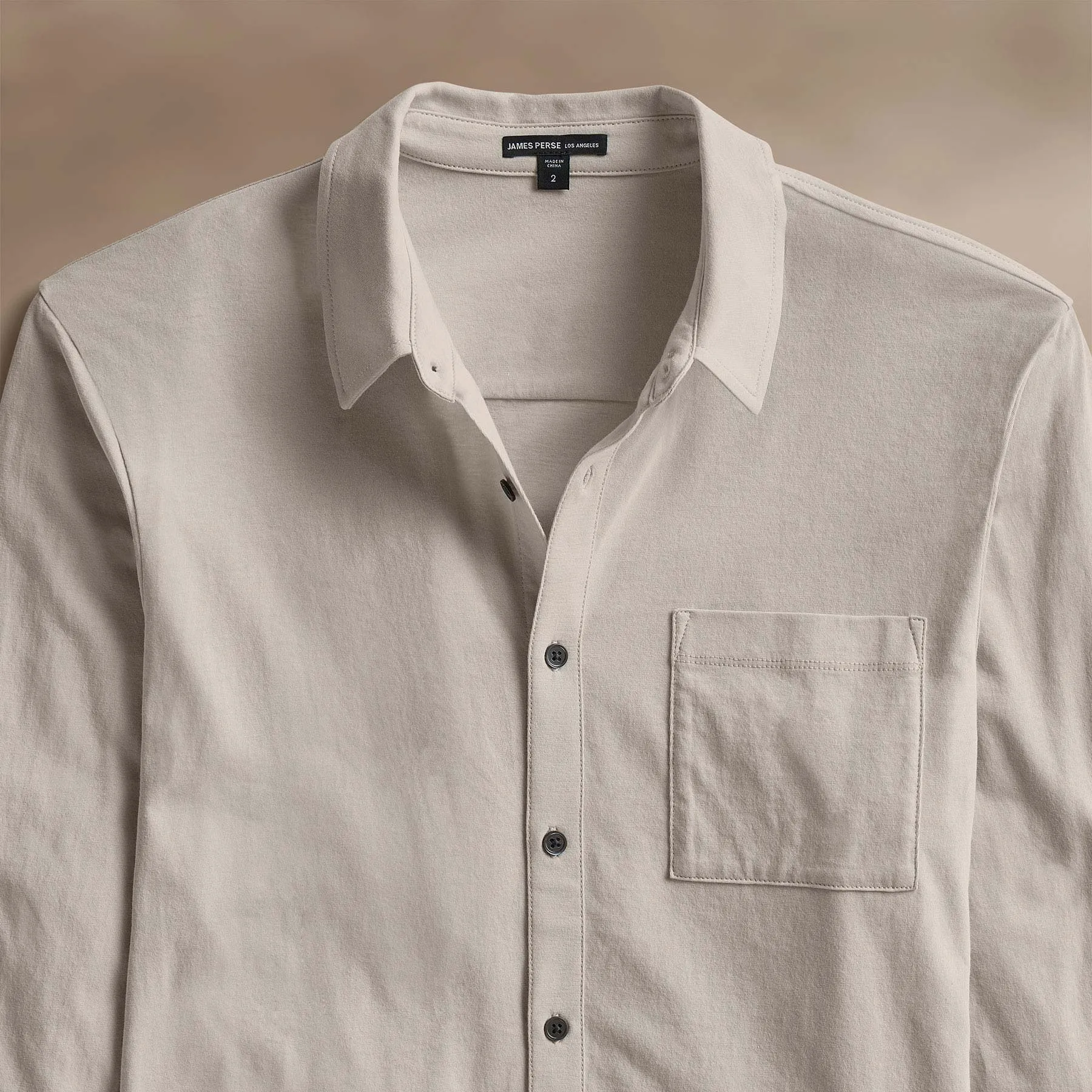 Clean Finish Jersey Shirt - Salt