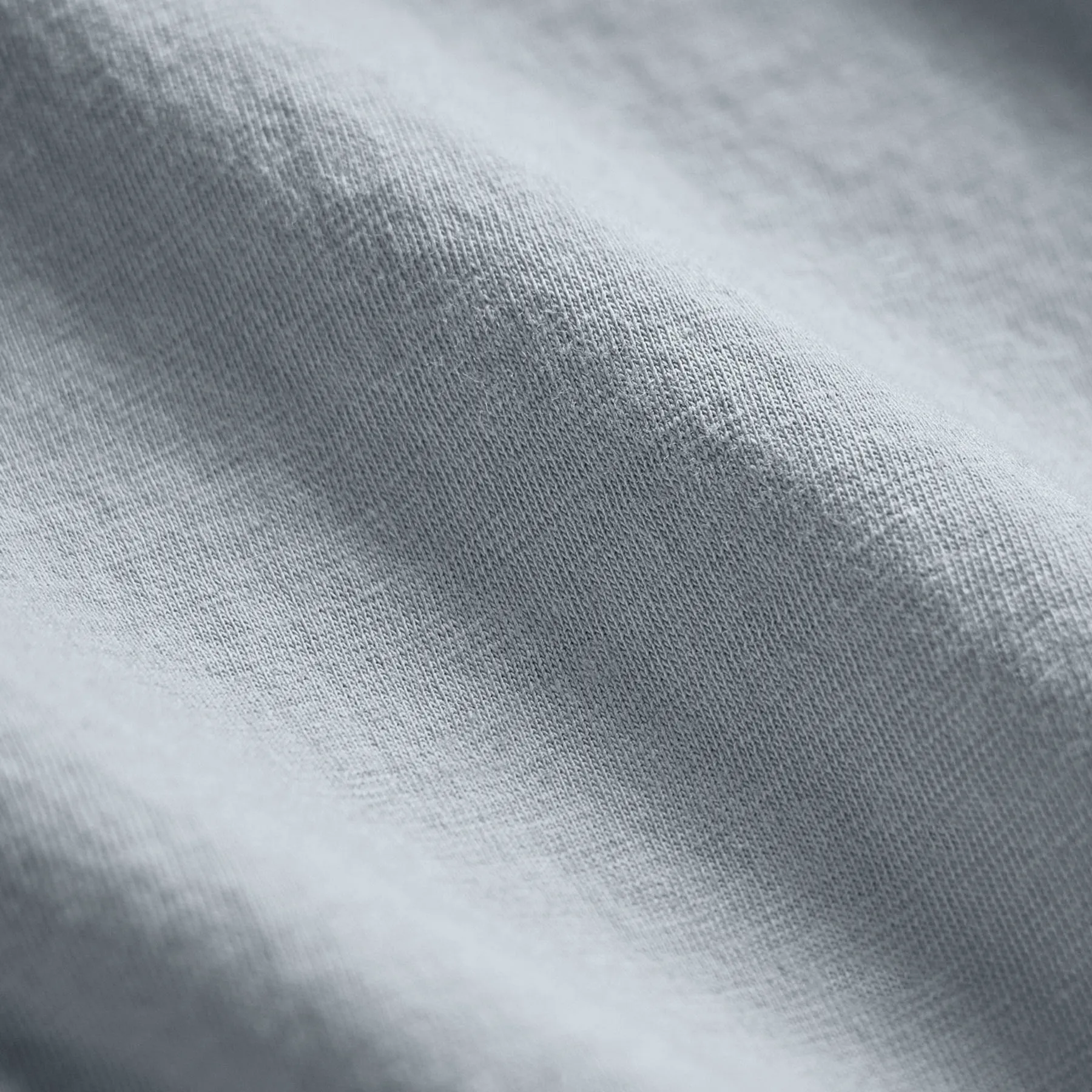 Cotton Linen Pocket Polo - Grey Sky