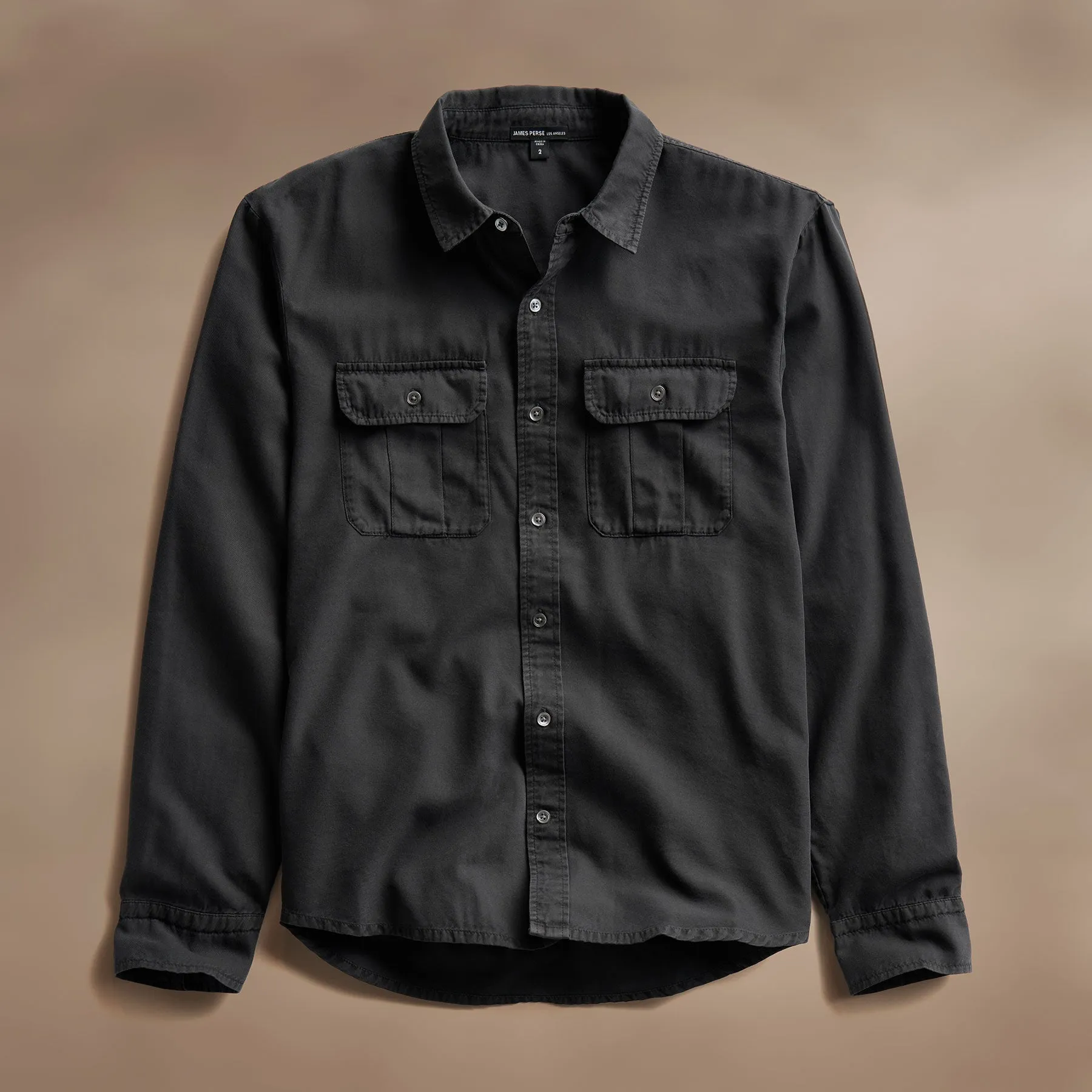 Cotton Wool Utility Shirt - Magma Pigment