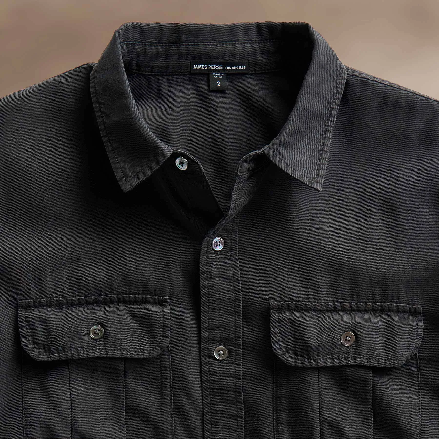 Cotton Wool Utility Shirt - Magma Pigment