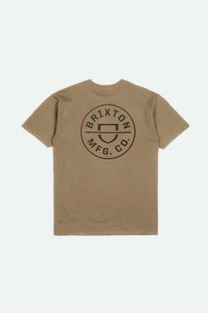 Crest II S/S Standard T-Shirt - Tiger's Eye/Washed Black/Mahogany