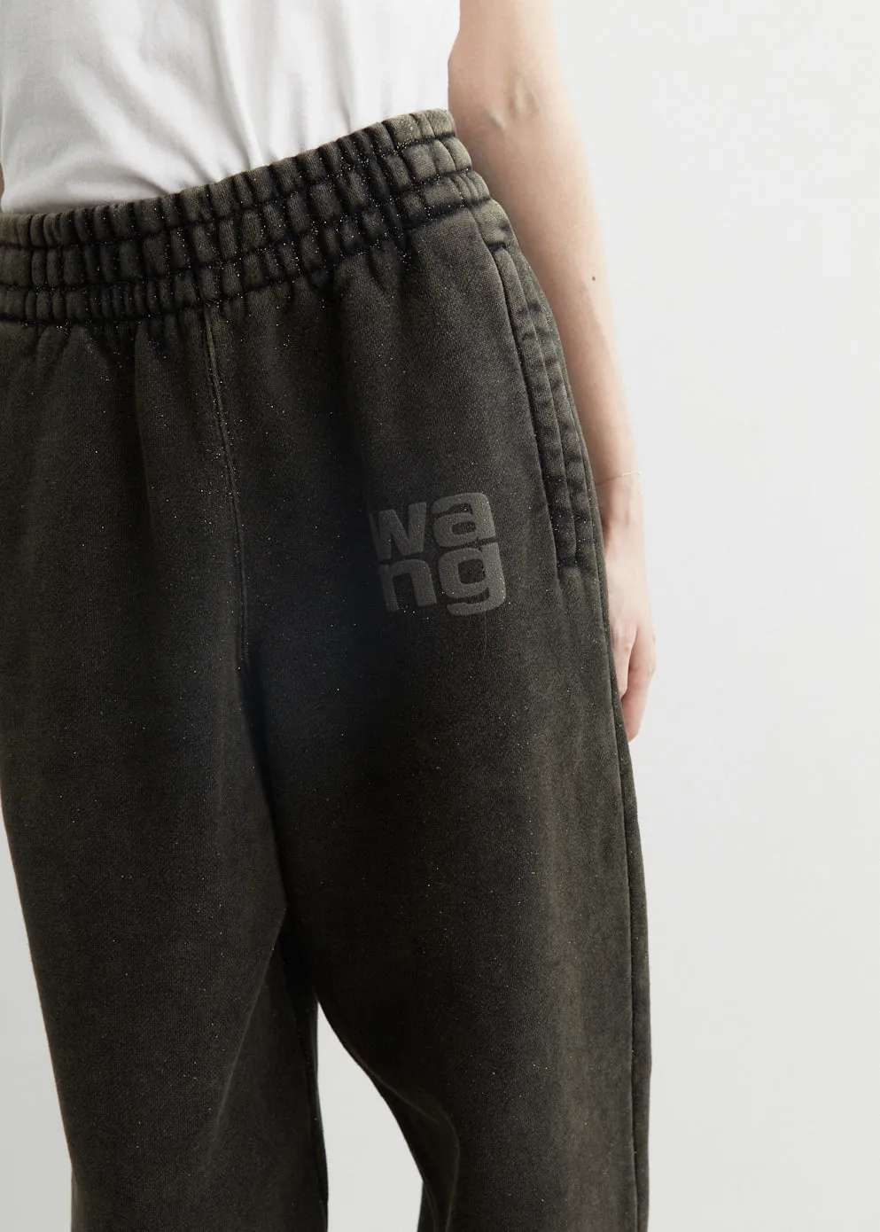 Glitter Essential Terry Sweatpants With Puff Logo