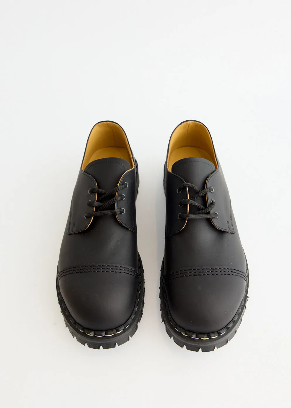 Greasy Steel Toe Capped Gibson Shoes