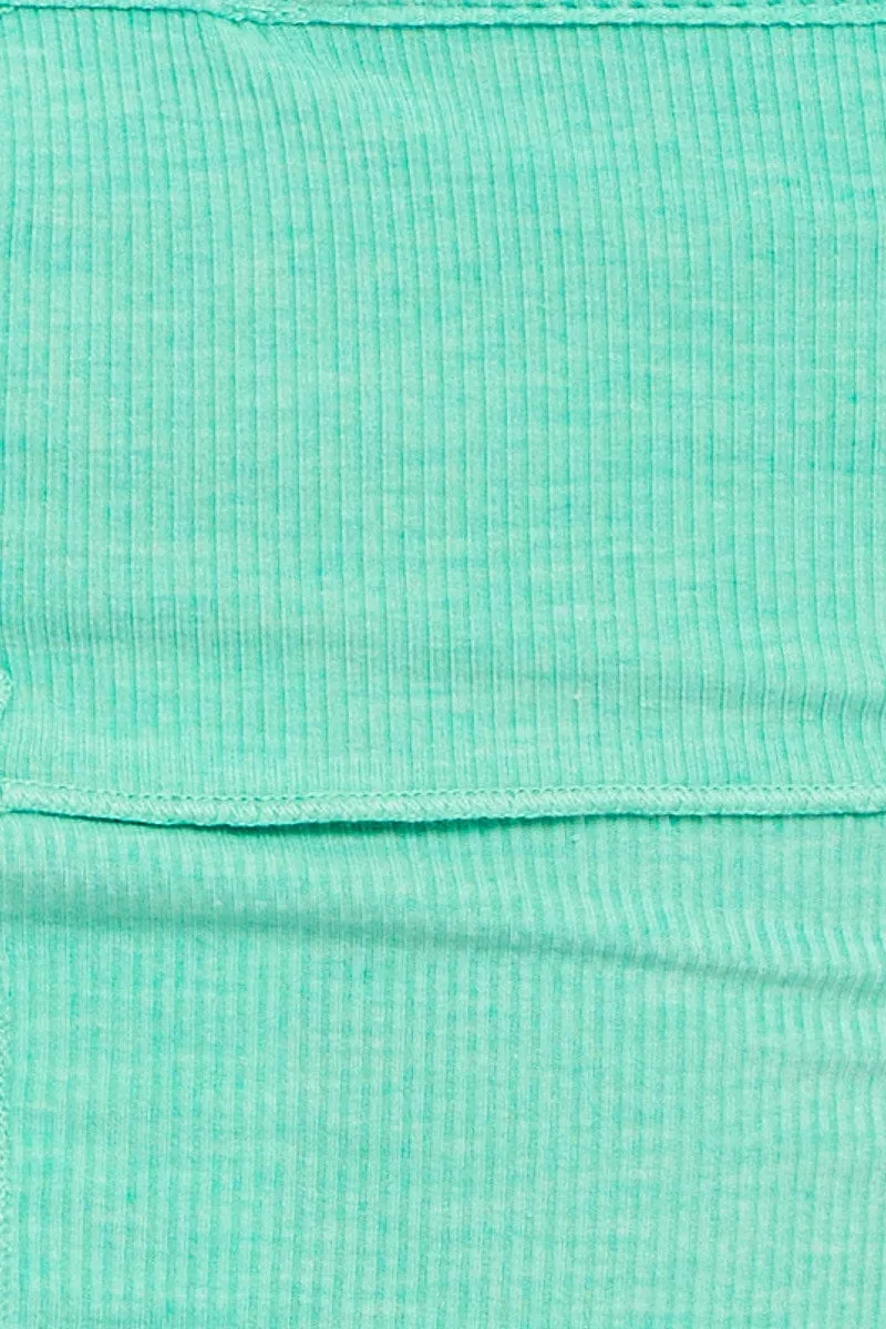 Green Cross Front Top Sleeveless