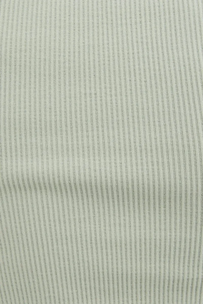 Green T Shirt Short Sleeve V Neck Seamless