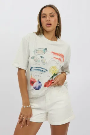 Grey Graphic Tee Short Sleeve