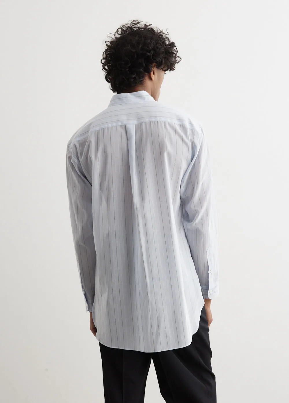 Hard Twist Finx Organdy Stripe Shirt