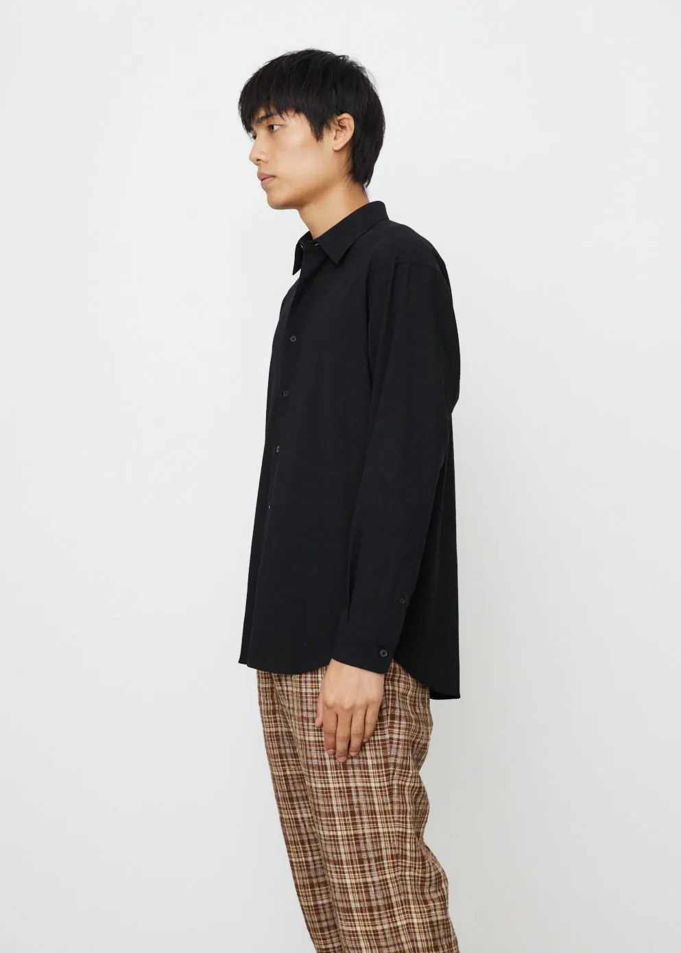 Hard Twist Wool Viyella Shirt
