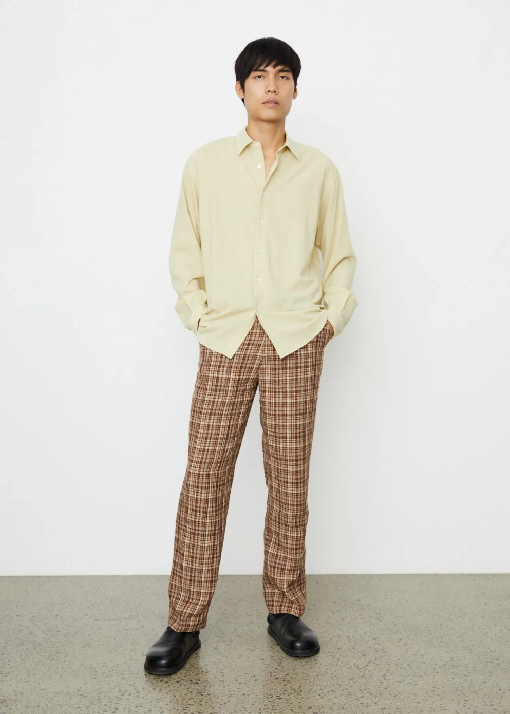 Hard Twist Wool Viyella Shirt
