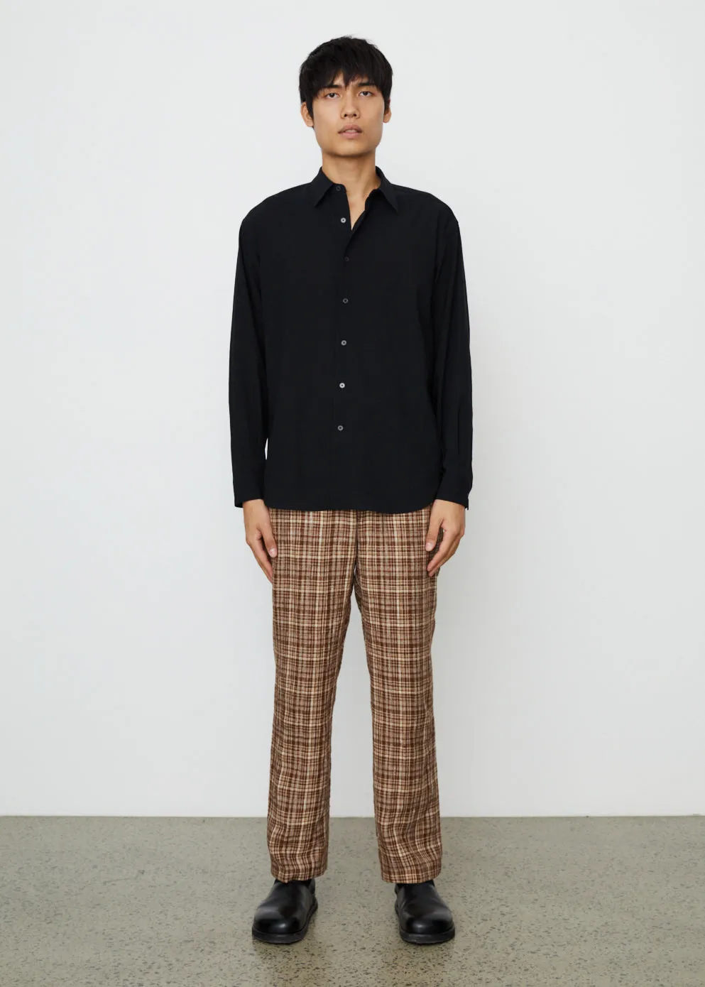 Hard Twist Wool Viyella Shirt
