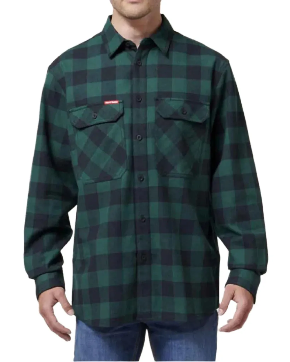 Hard Yakka Mens Long Sleeve Check Flannel Shirt