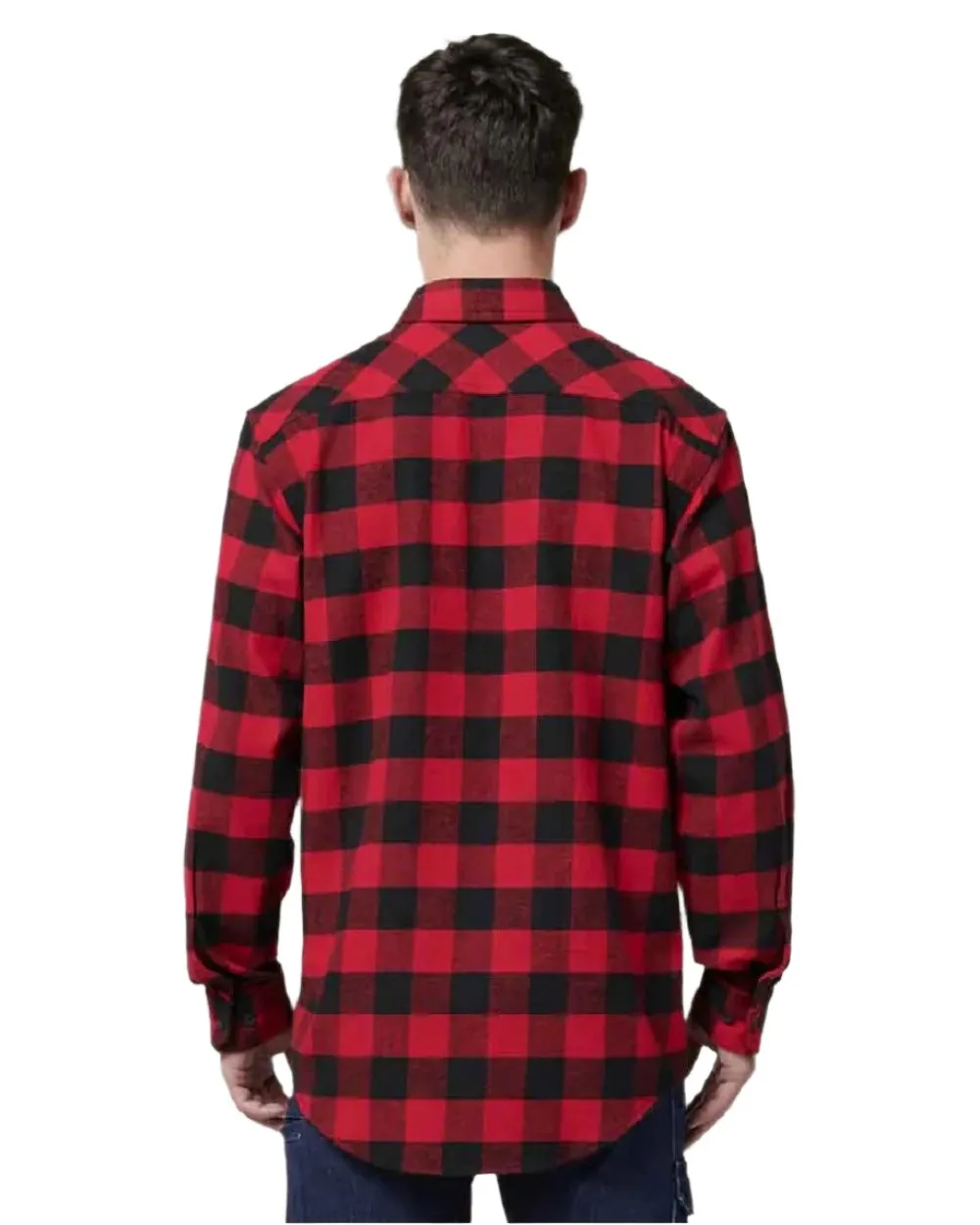 Hard Yakka Mens Long Sleeve Check Flannel Shirt
