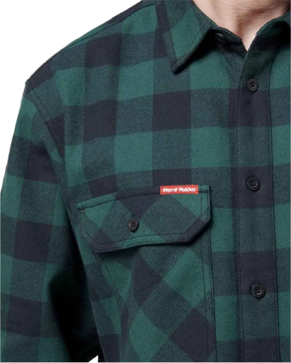 Hard Yakka Mens Long Sleeve Check Flannel Shirt
