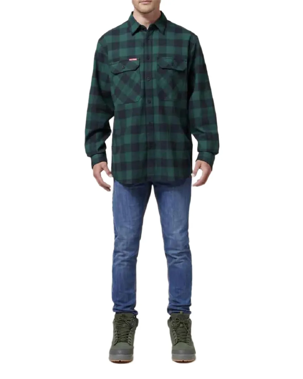 Hard Yakka Mens Long Sleeve Check Flannel Shirt