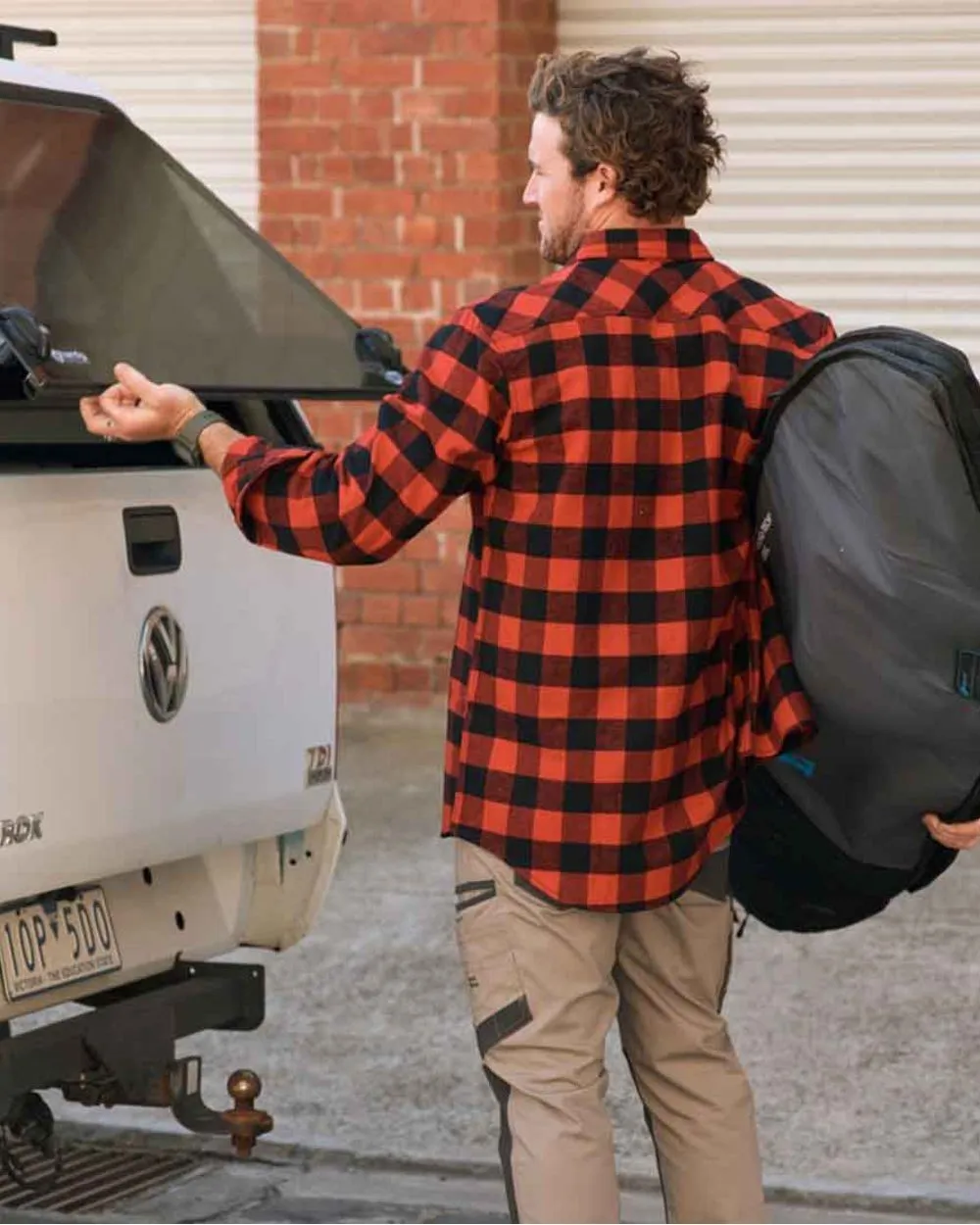 Hard Yakka Mens Long Sleeve Check Flannel Shirt