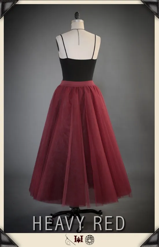 Intrinsic Grace Red Tulle Skirt