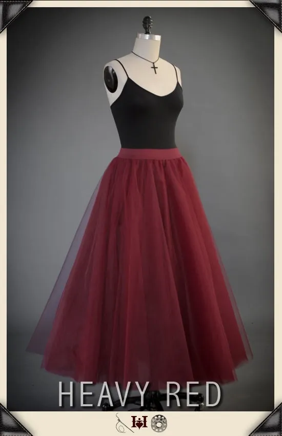 Intrinsic Grace Red Tulle Skirt