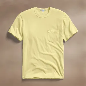 Lightweight Jersey Pocket Tee - Yellow Cake Pigment