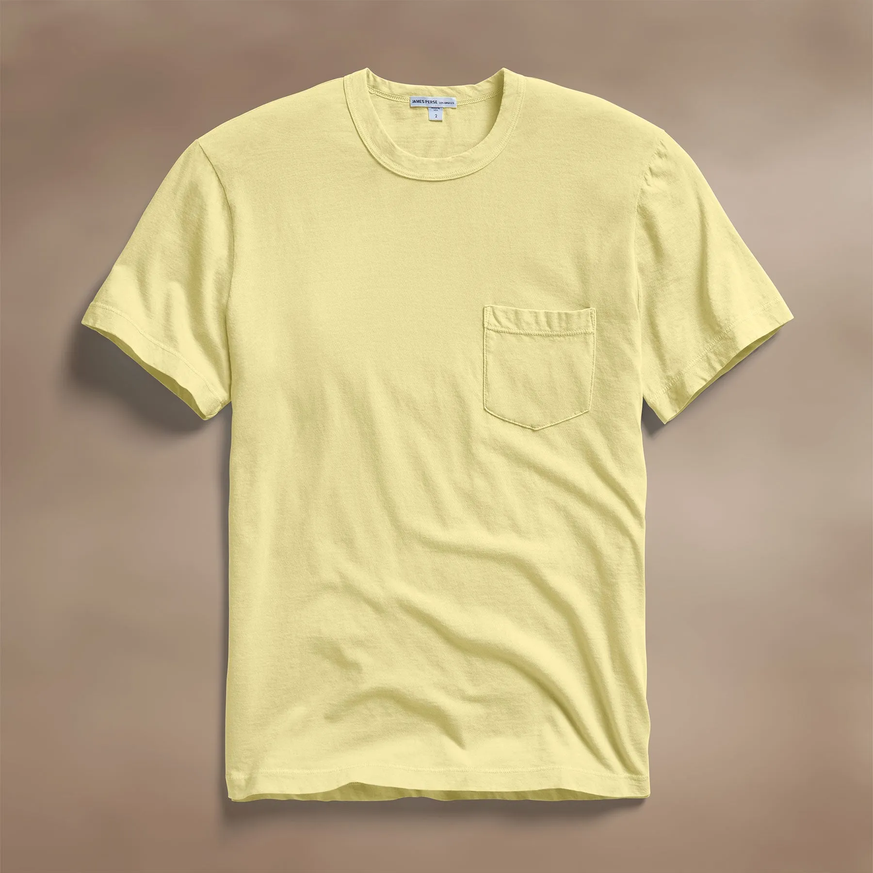 Lightweight Jersey Pocket Tee - Yellow Cake Pigment
