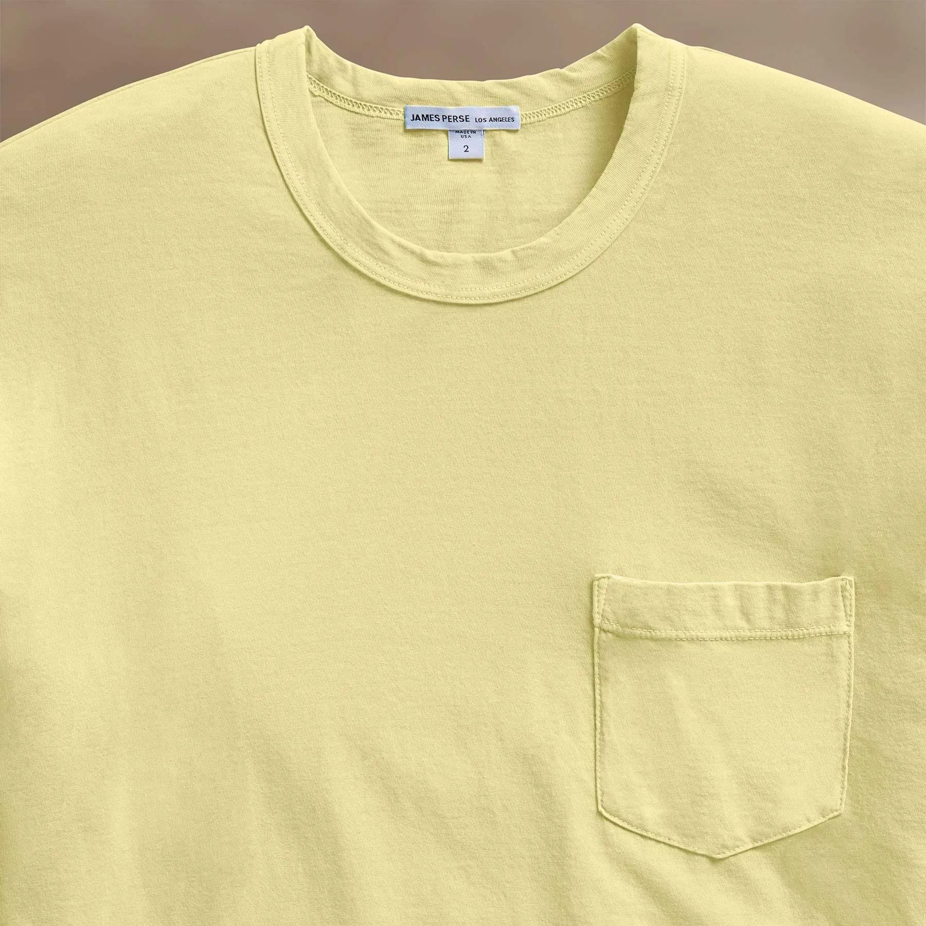 Lightweight Jersey Pocket Tee - Yellow Cake Pigment