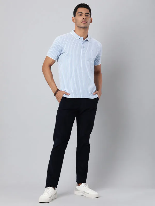 Men Striped Polo T-Shirt