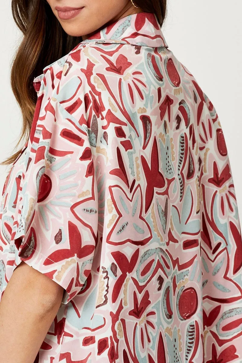 Print Button Down Printed Shirt