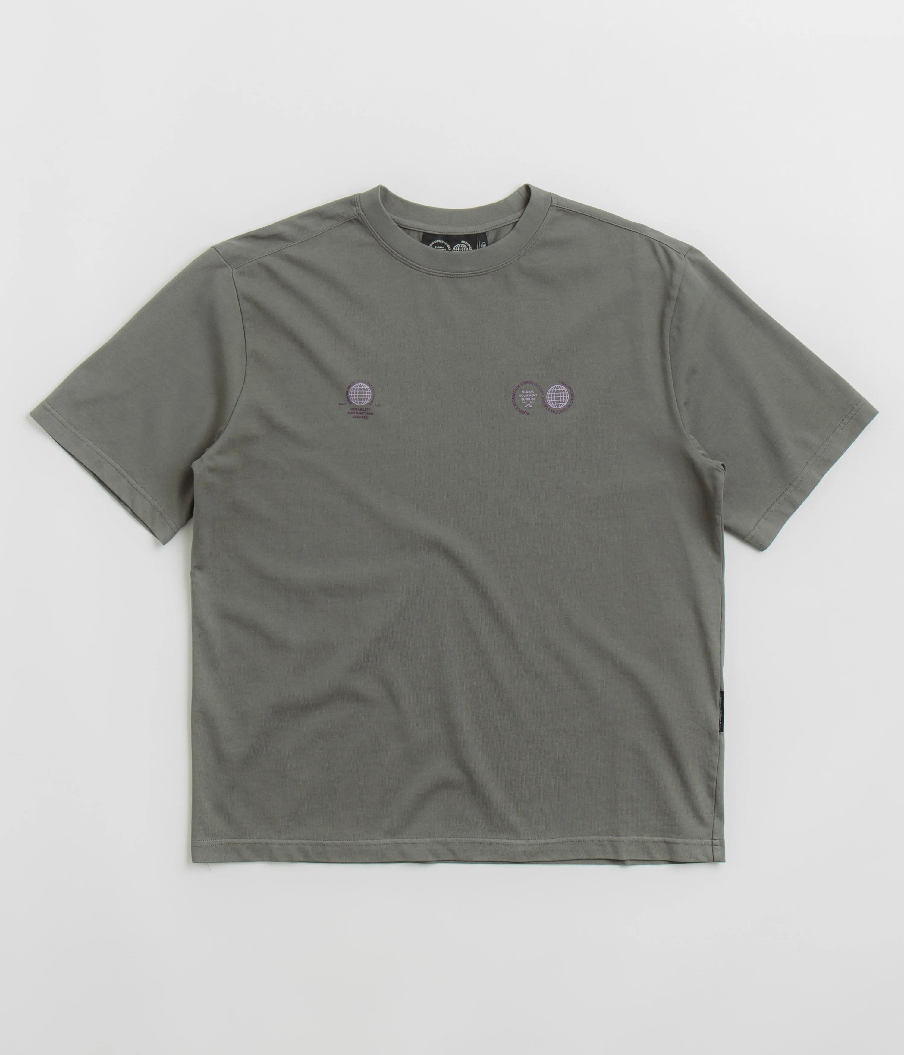 Purple Mountain Observatory Globe T-Shirt - Grey