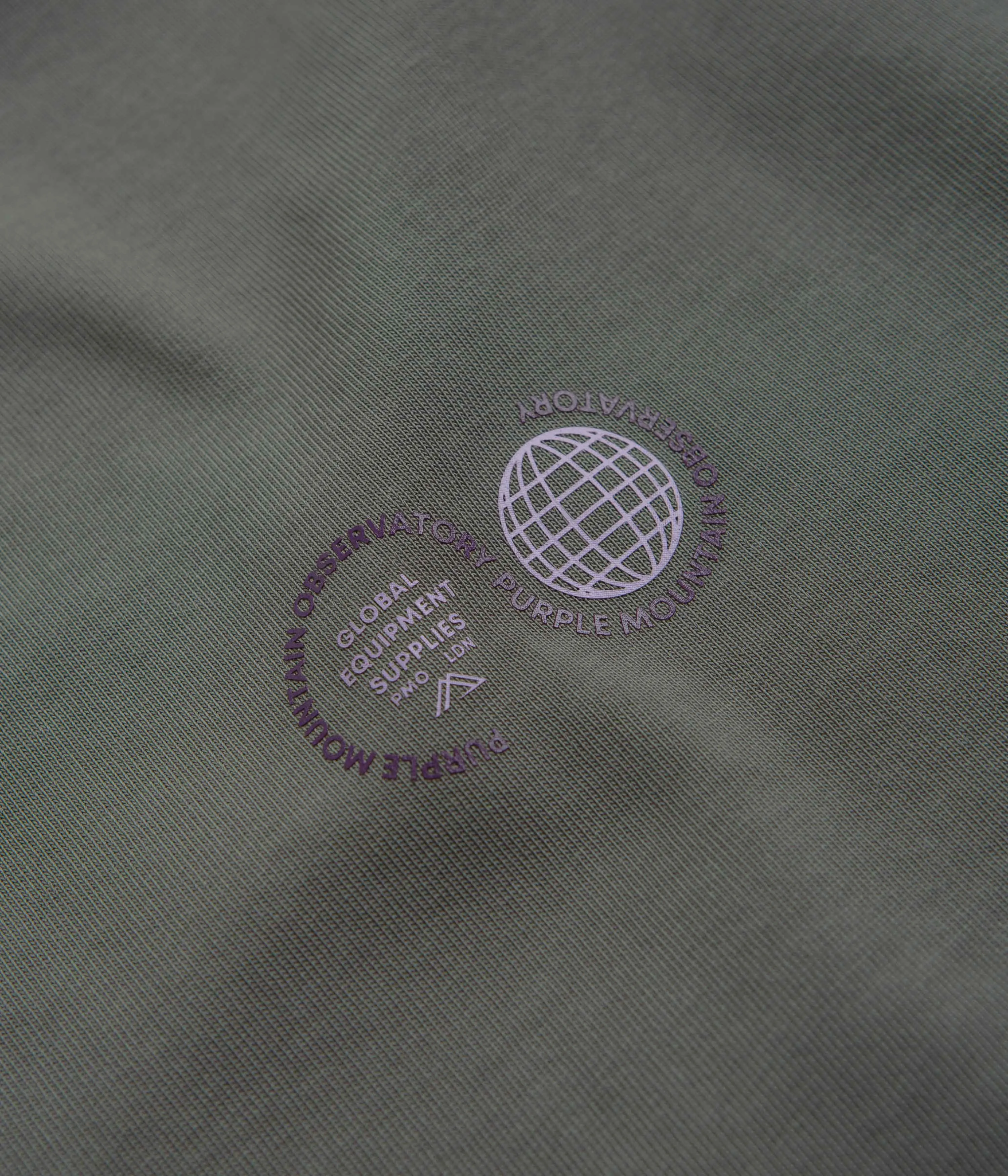 Purple Mountain Observatory Globe T-Shirt - Grey