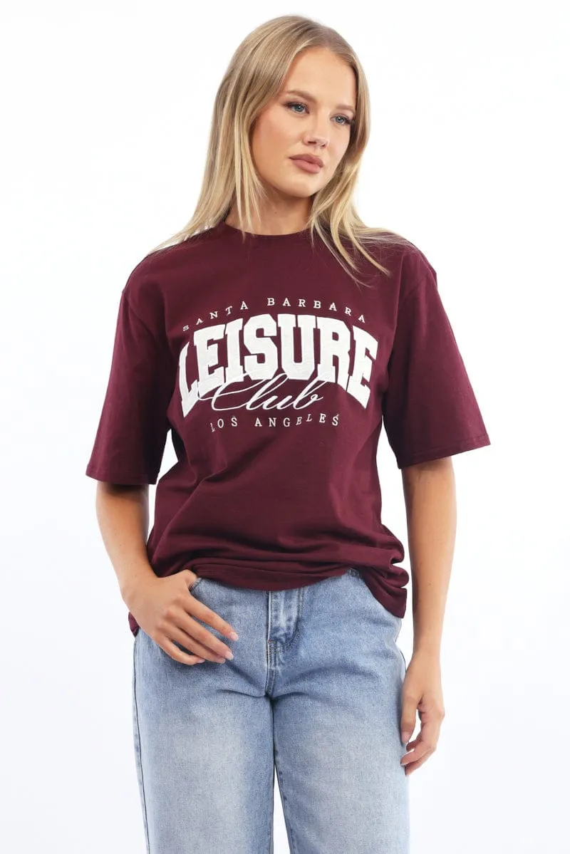 Red Graphic Tee Short Sleeve