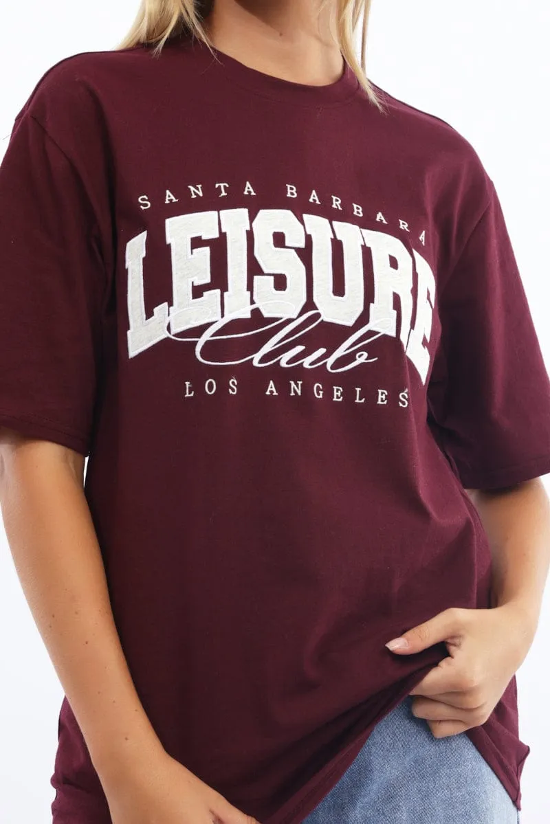 Red Graphic Tee Short Sleeve