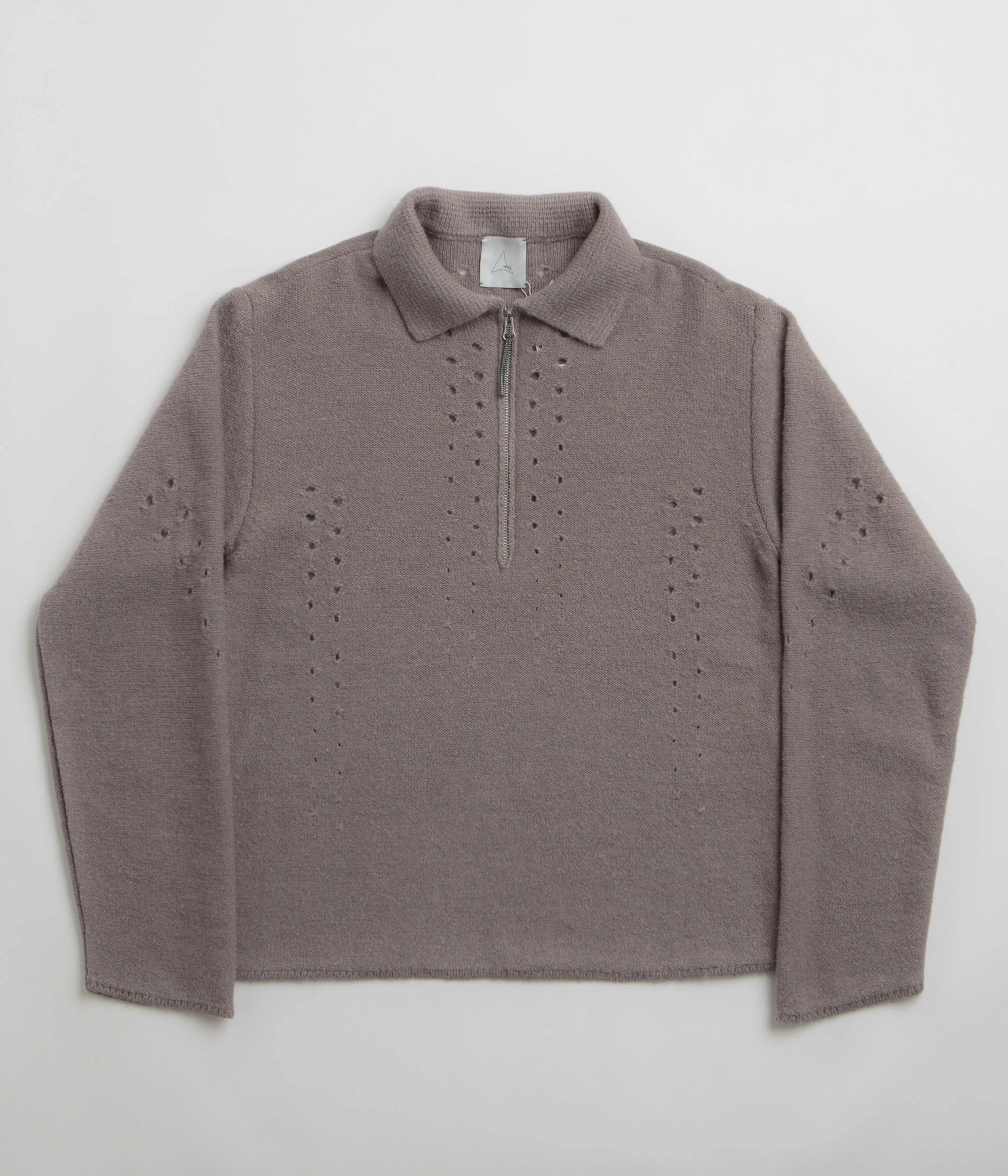 ROA Mohair Polo Shirt - Taupe