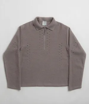 ROA Mohair Polo Shirt - Taupe