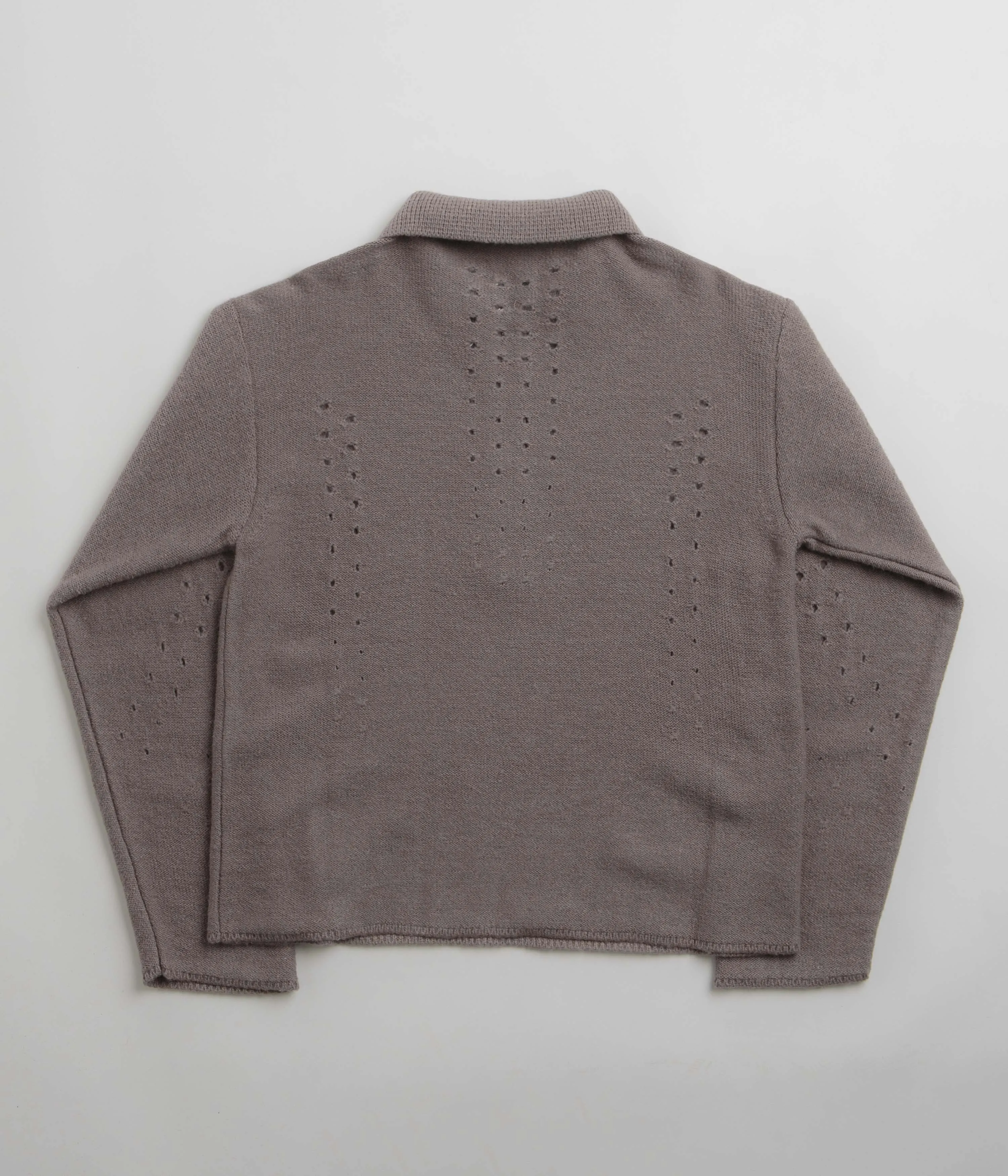 ROA Mohair Polo Shirt - Taupe