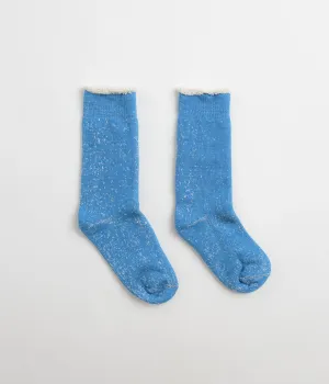 ROTOTO Double Face Crew Socks - Blue