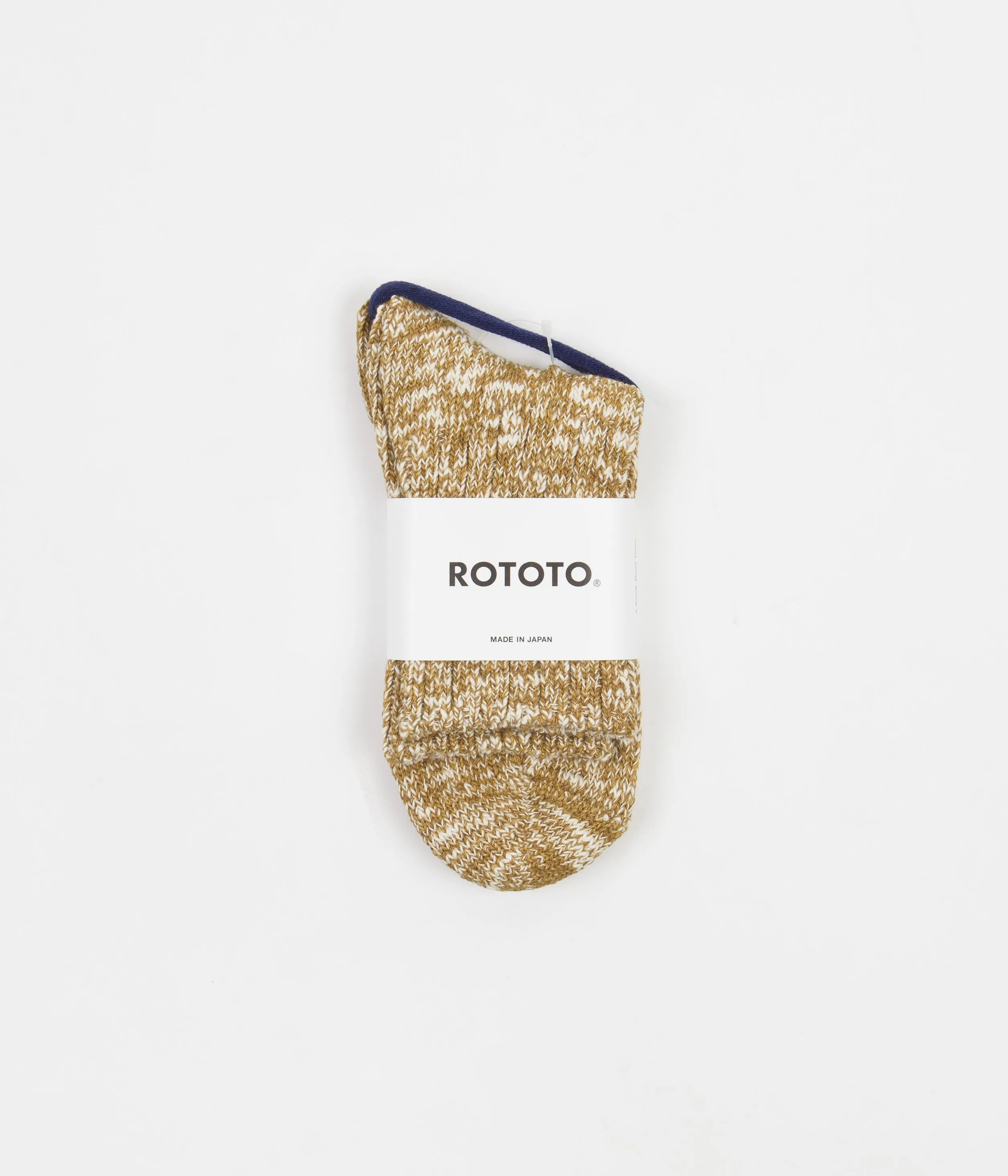 RoToTo Low Gauge Slub Socks - Mustard