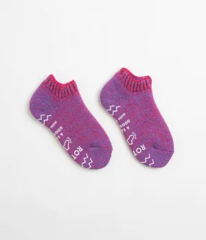 ROTOTO Trainer Socks - Dark Pink / Light Purple