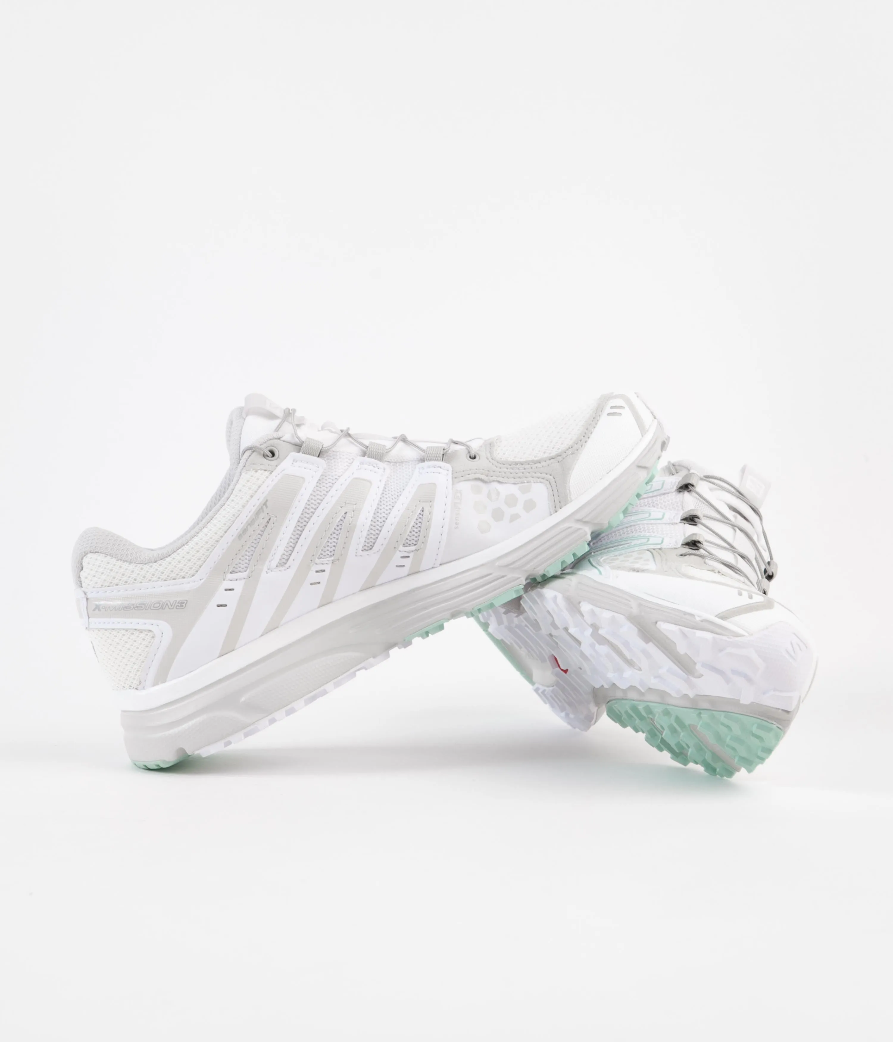 Salomon X-Mission 3 Shoes - White / Silver Metalic / Lunar Rock