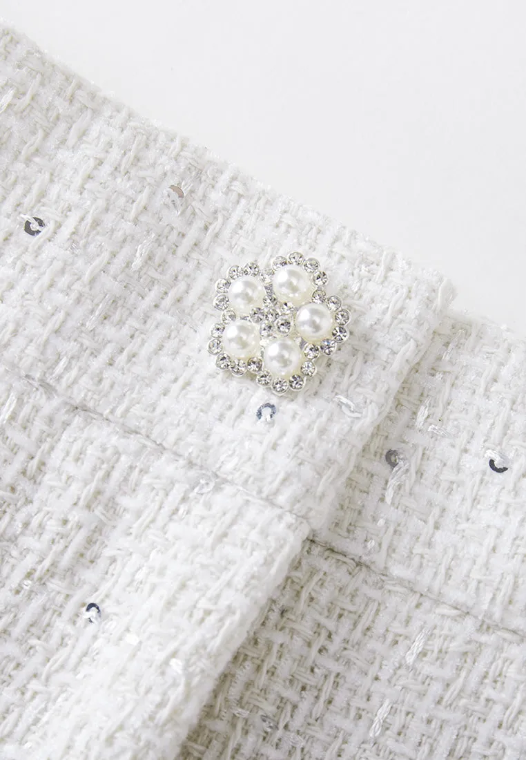 Sequin-detail High-waist Shorts
