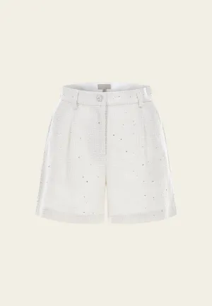 Sequin-detail High-waist Shorts