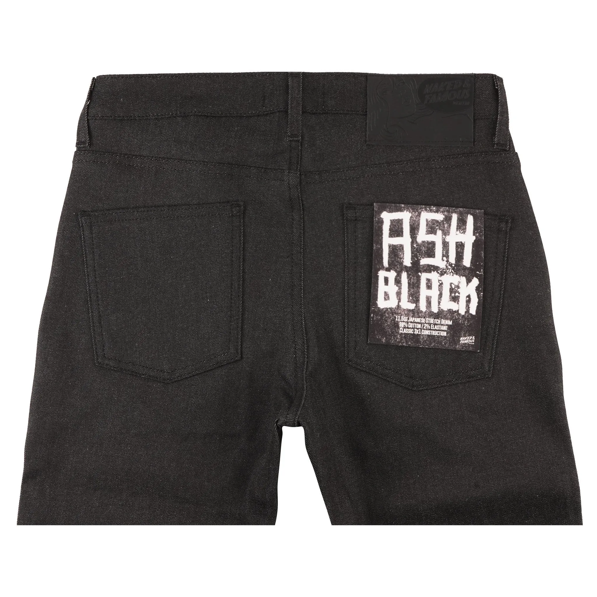 Super Guy - Ash Black Stretch Denim