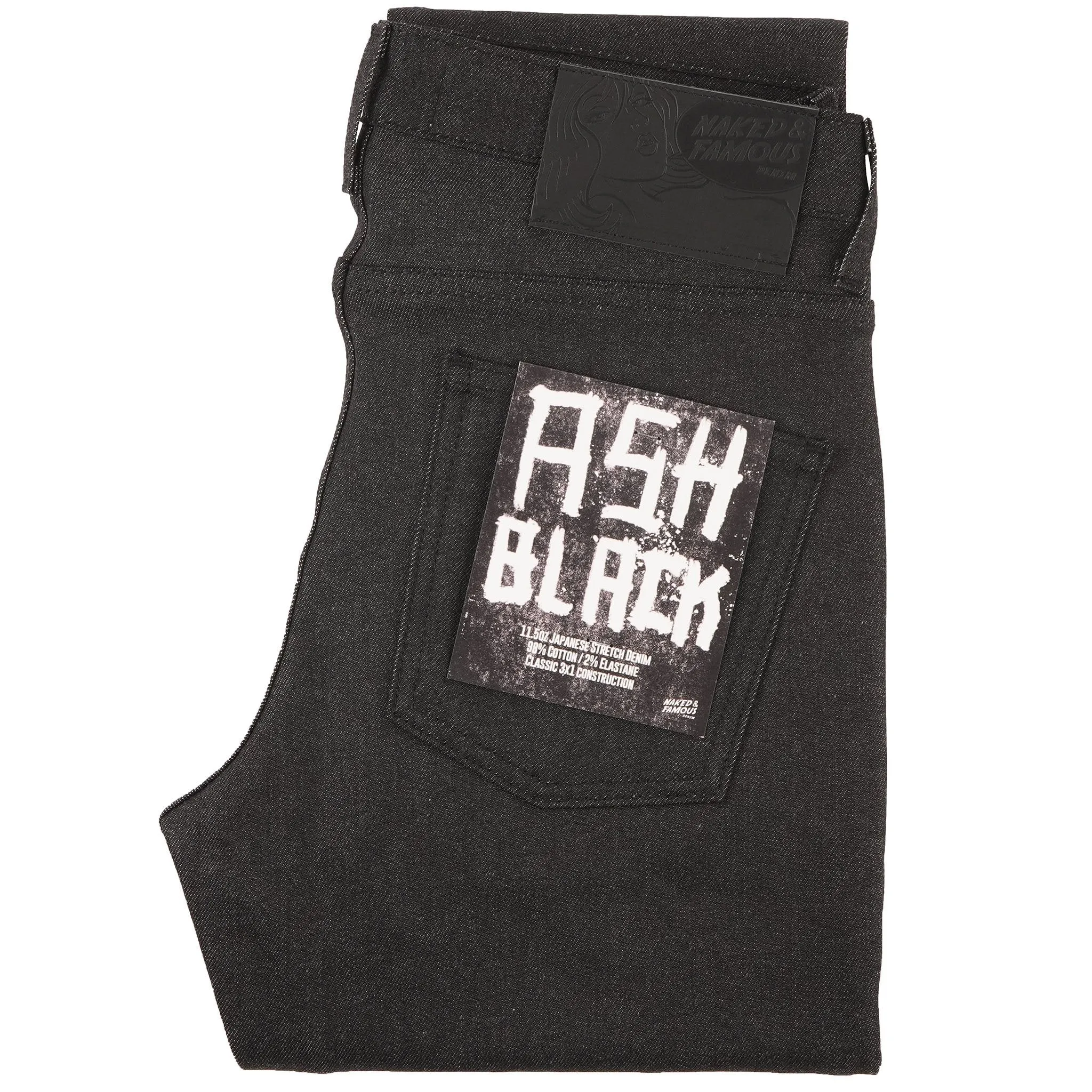 Super Guy - Ash Black Stretch Denim