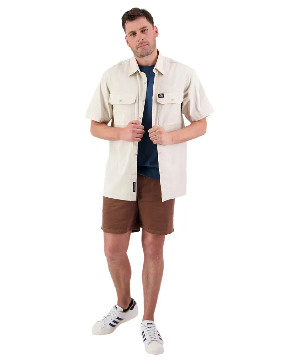 Swanndri Mens Fundamentals Short Sleeve Work Shirt