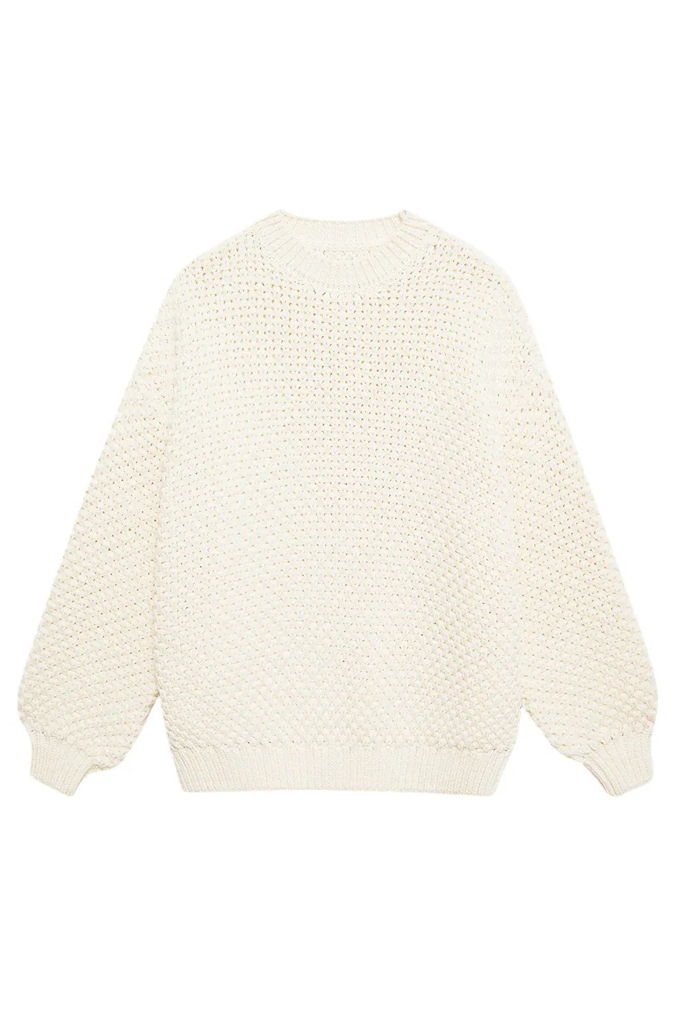 Sydney Crew Sweater - Ivory Crochet